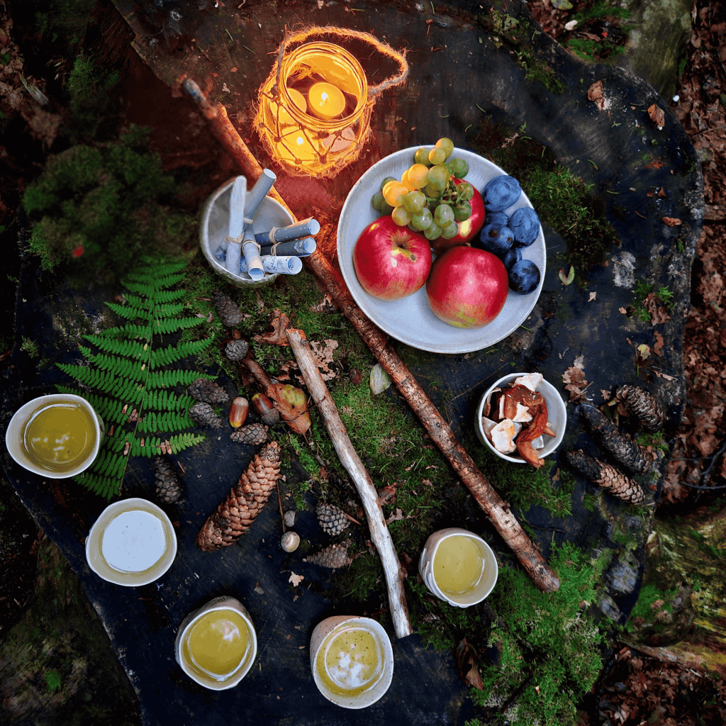 Čajanka na gozdni kopeli